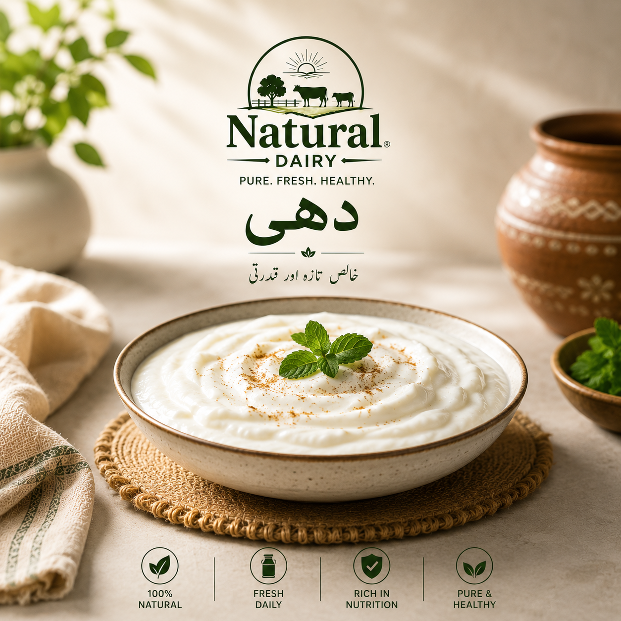 Natural Dairy Fresh Yogurt
